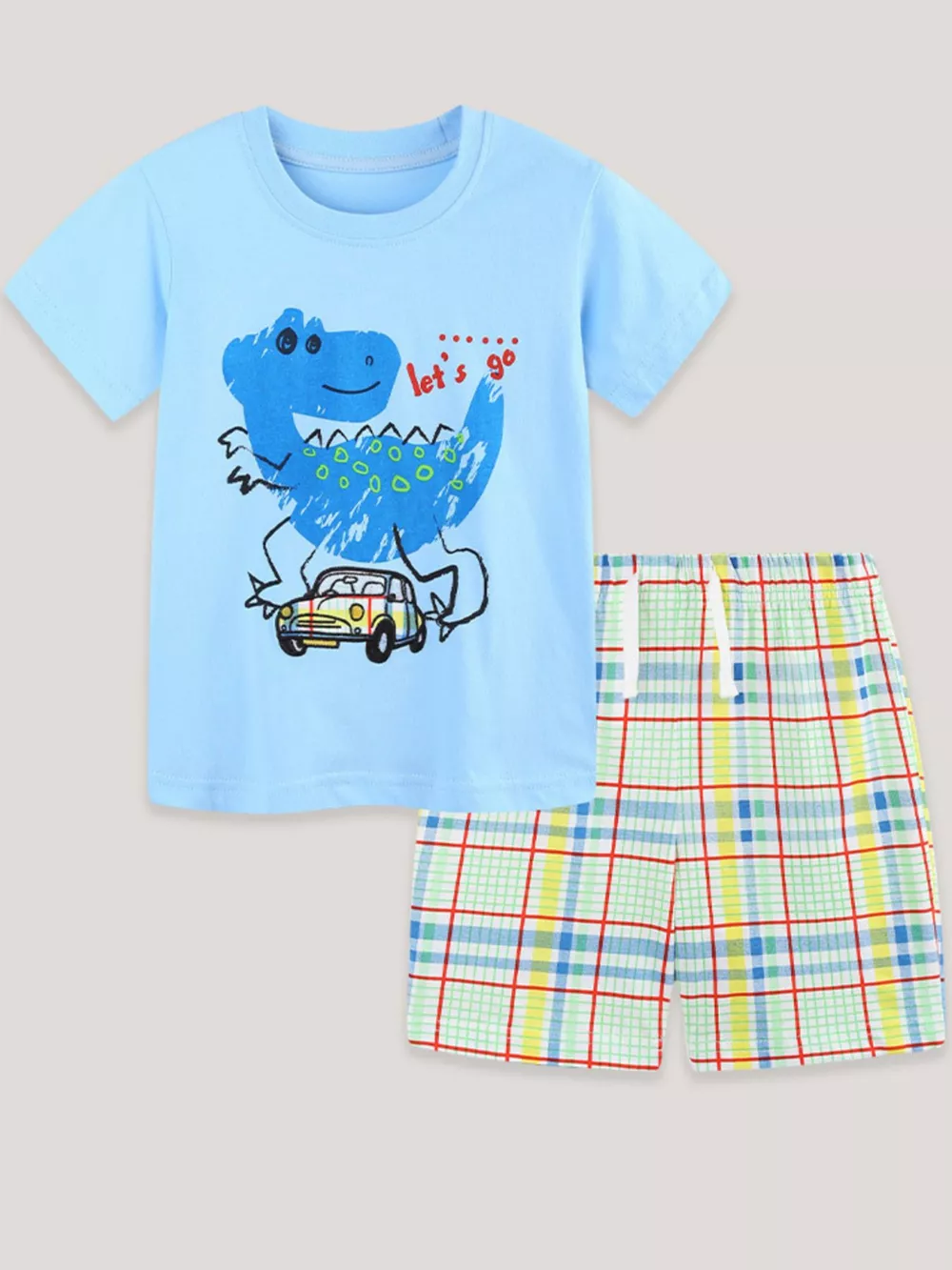 Children's Dinosaur Short Sleeve Tee and Shorts Set, image 2