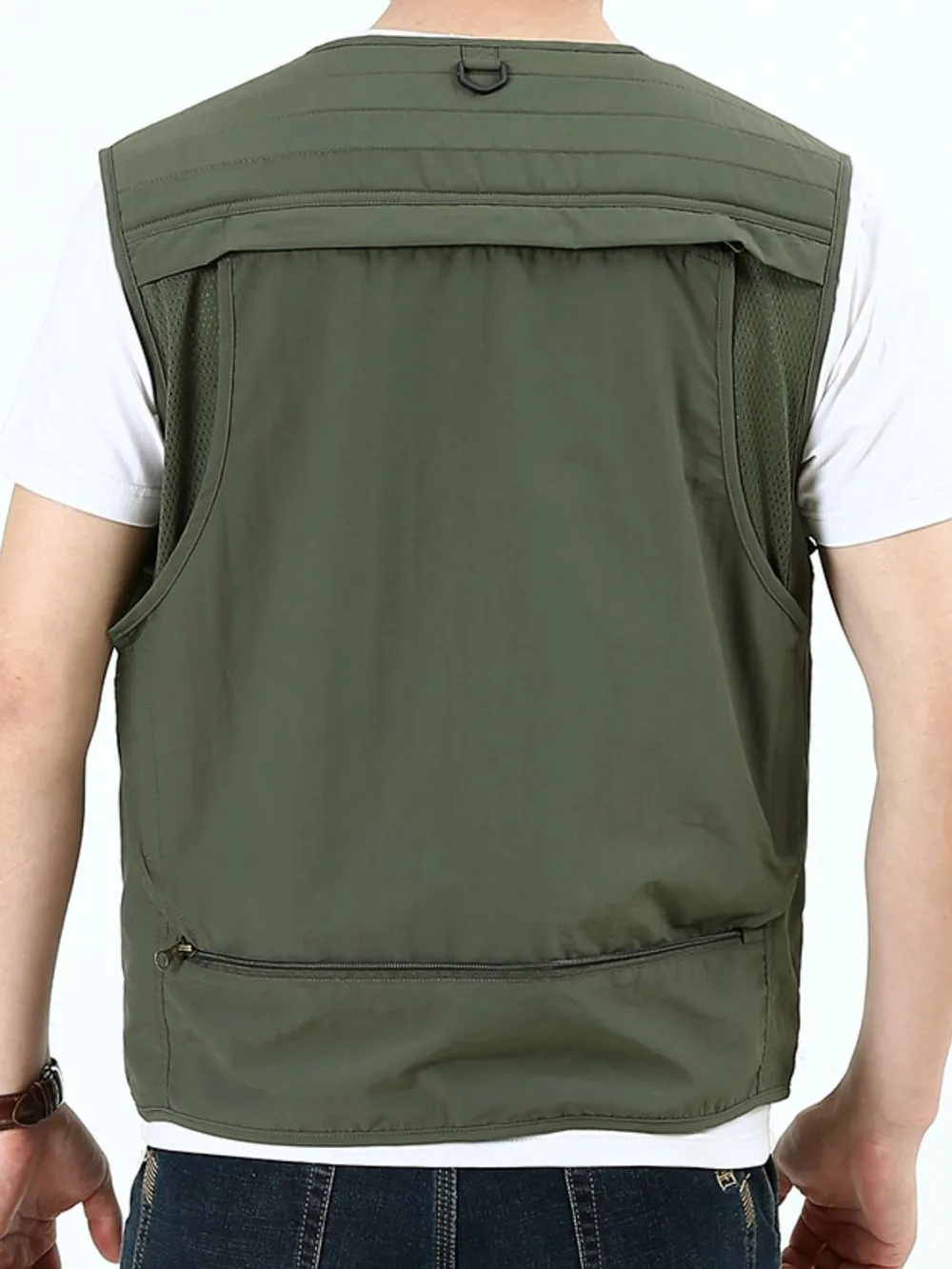 Men's Plus Size Zip Up Vest, image 4
