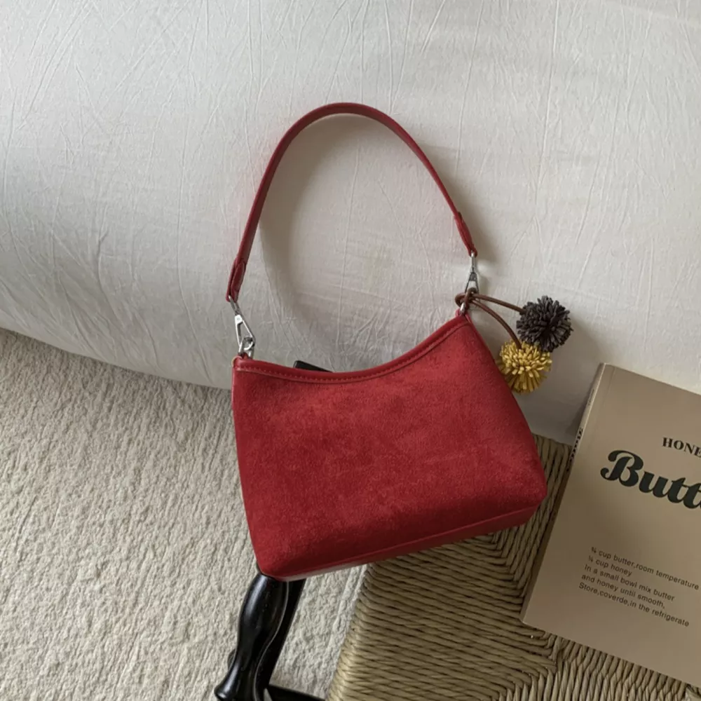 Suede Crossbody Bag with Adjustable Shoulder Strap, image 13