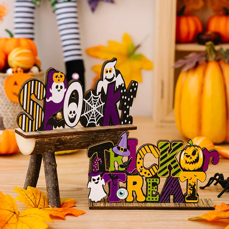 Halloween Wooden Decorative Tabletop Ornament, image 2