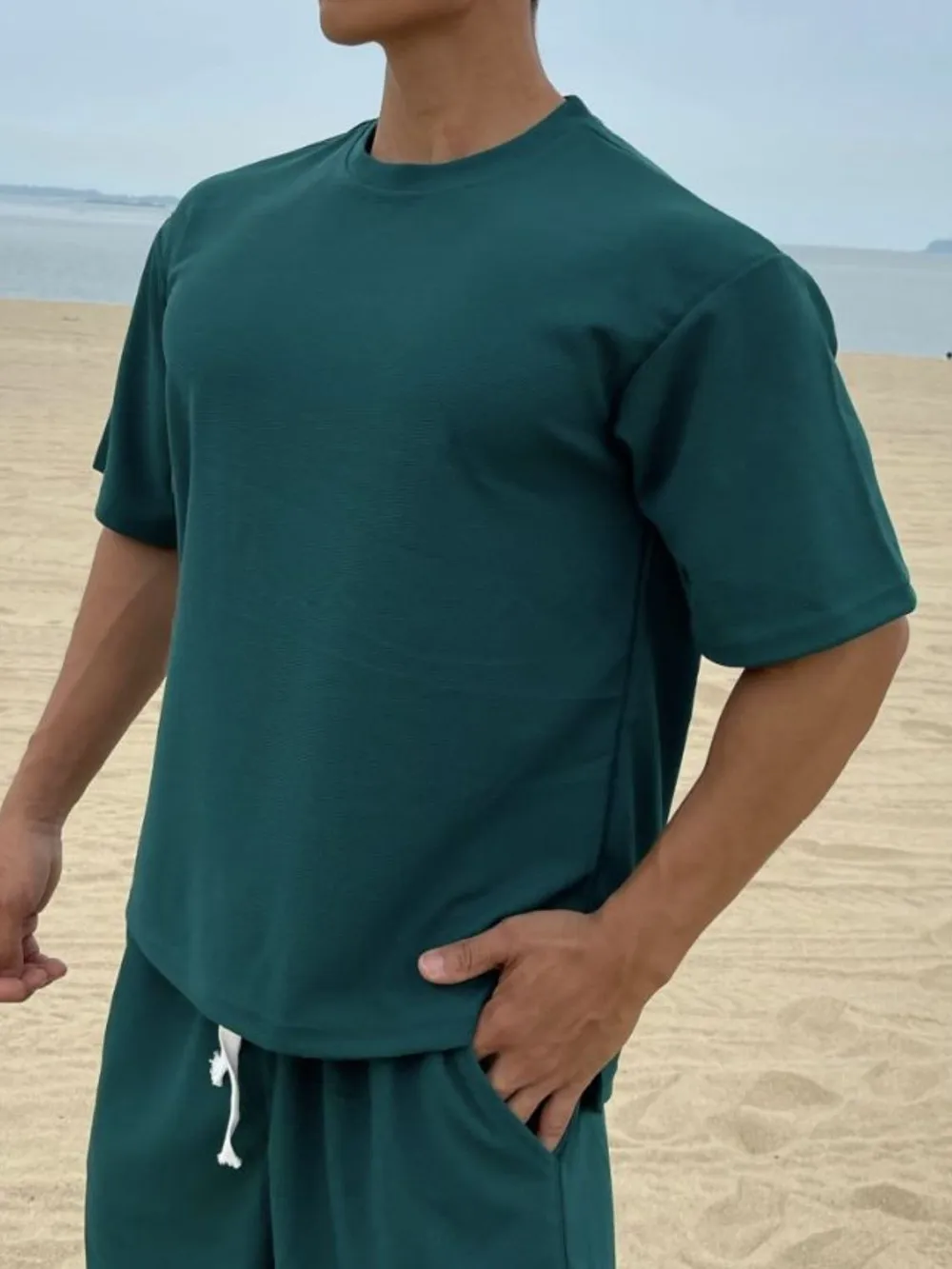 Men's Plus Size Round Neck Half Sleeve T-Shirt, image 5