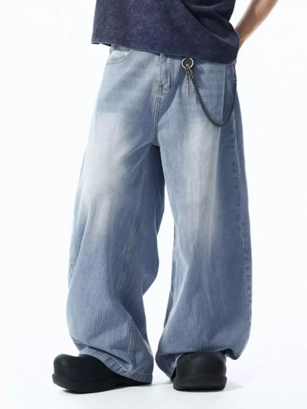 Men's Wide Leg Jeans, image 3