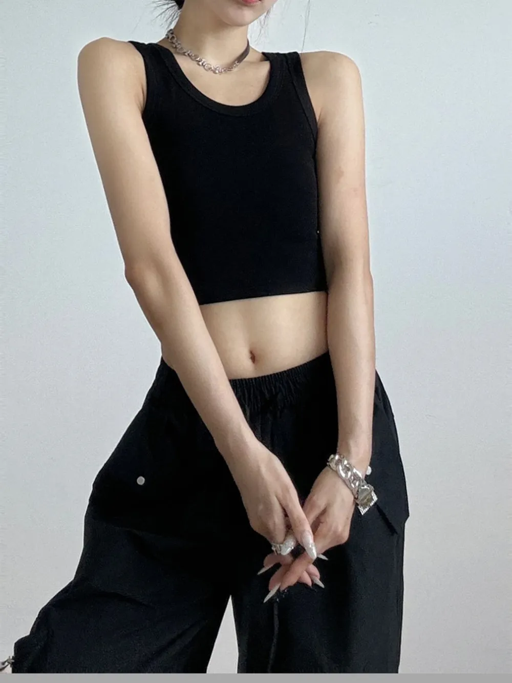 Ribbed Crop Tank Top, image 8
