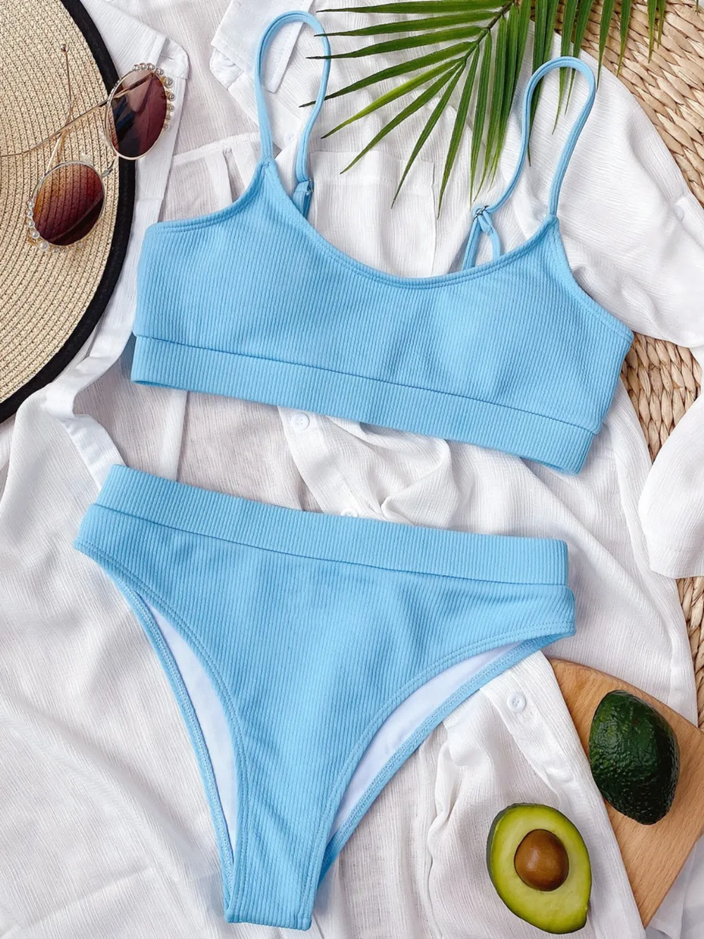 Scoop Neck Spaghetti Strap Two-Piece Swim Set, image 14