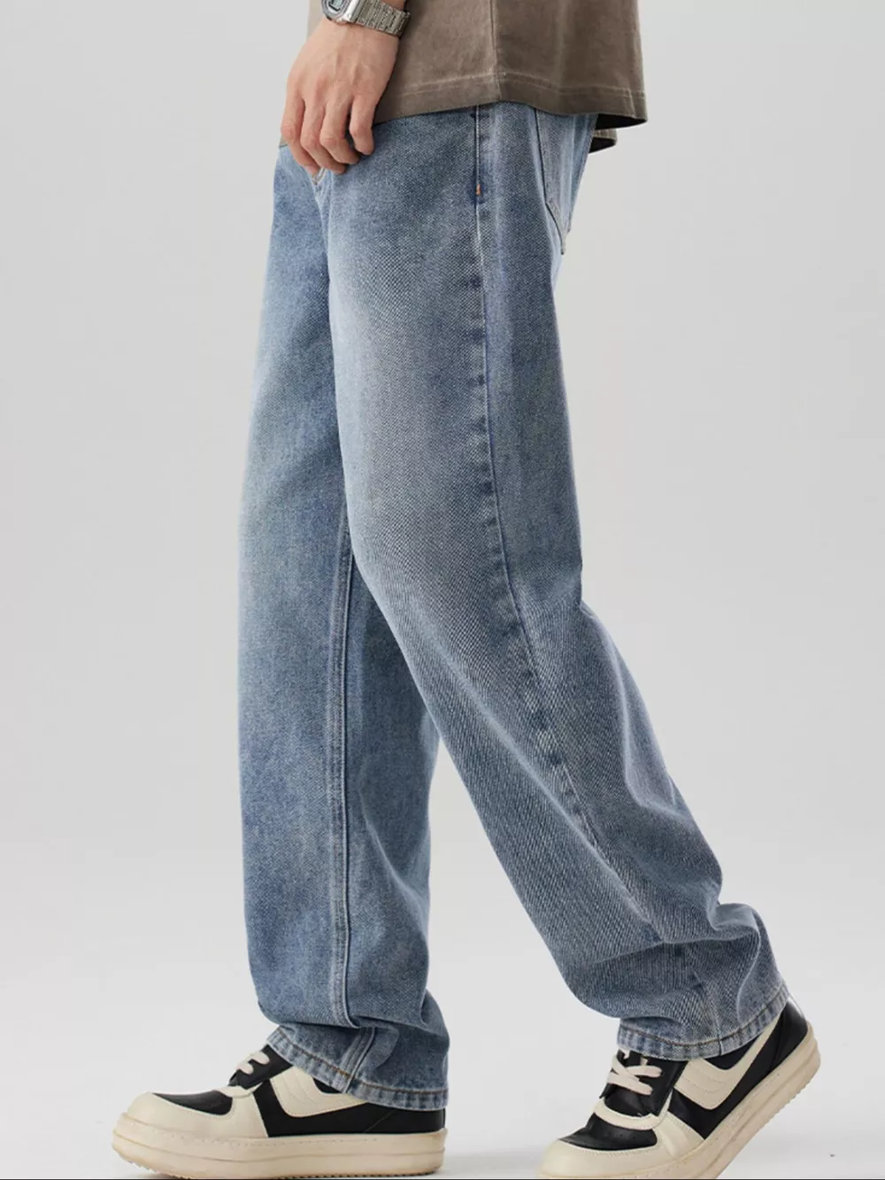 Men's Wide Leg Jeans, image 2