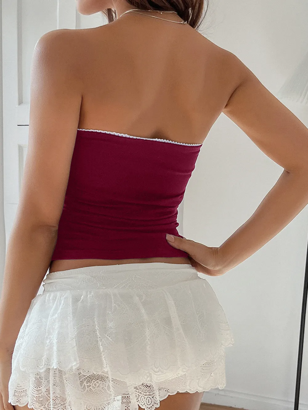 Bow Detail Tube Top, image 7