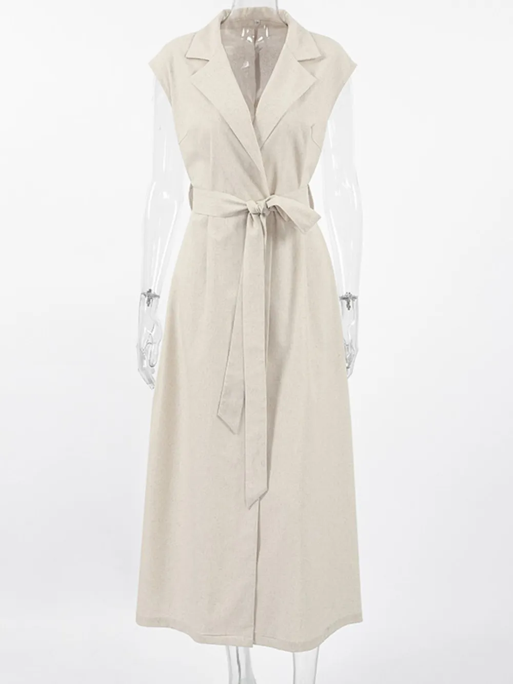 Tie Waist Cap Sleeve Maxi Dress, image 9