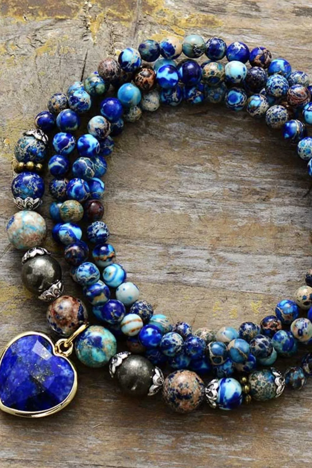 Imperial Stone Heart Three-Layered Bracelet, image 2