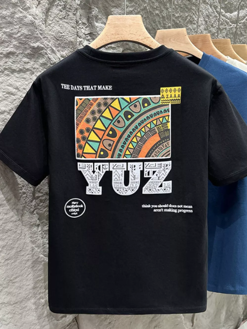 Men's Plus Size Graphic Cotton Short Sleeve T-Shirt, image 2