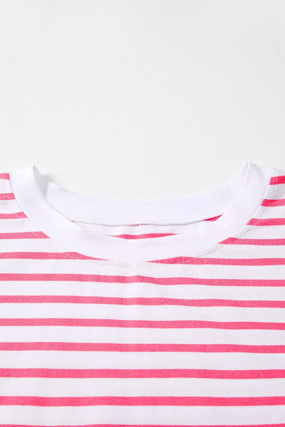 Color Block Striped Batwing Sleeve T-Shirt, image 2
