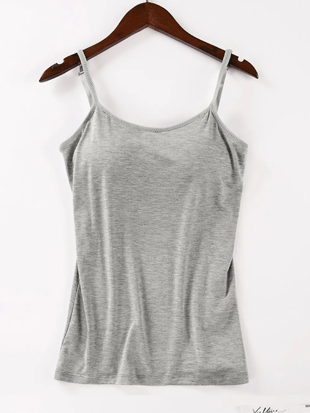 Scoop Neck Adjustable Strap Cami, image 2