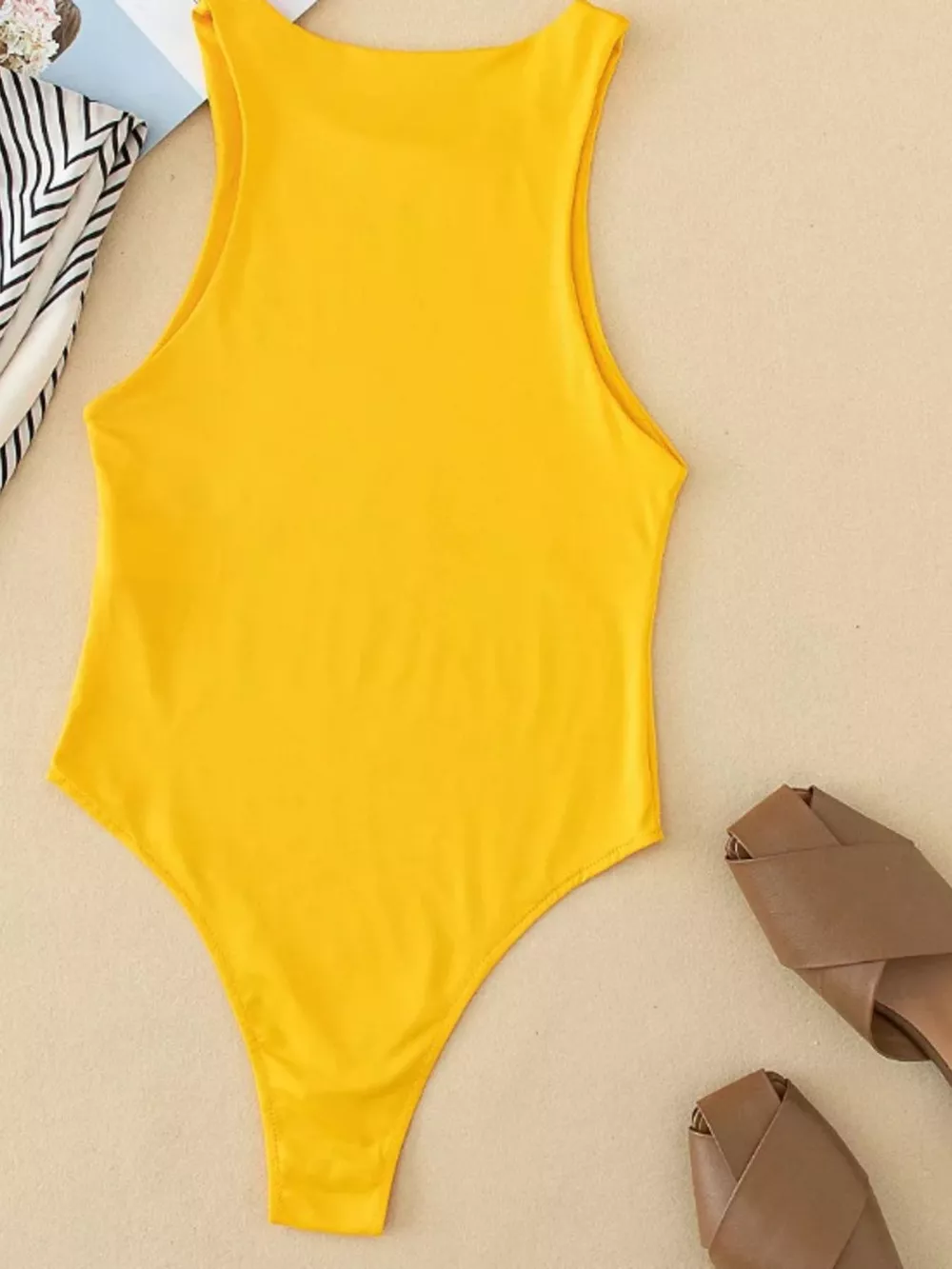 Round Neck Sleeveless Bodysuit, image 12