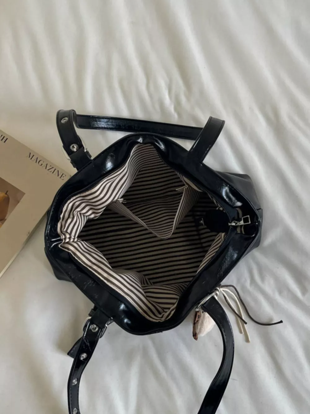 Decorative Buckle Shoulder Bag, image 5