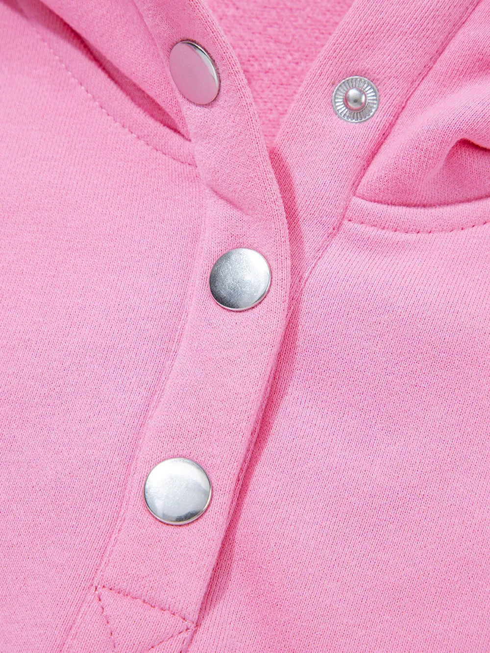 Eyelet Lace Detail Snap Down Sweatshirt, image 2