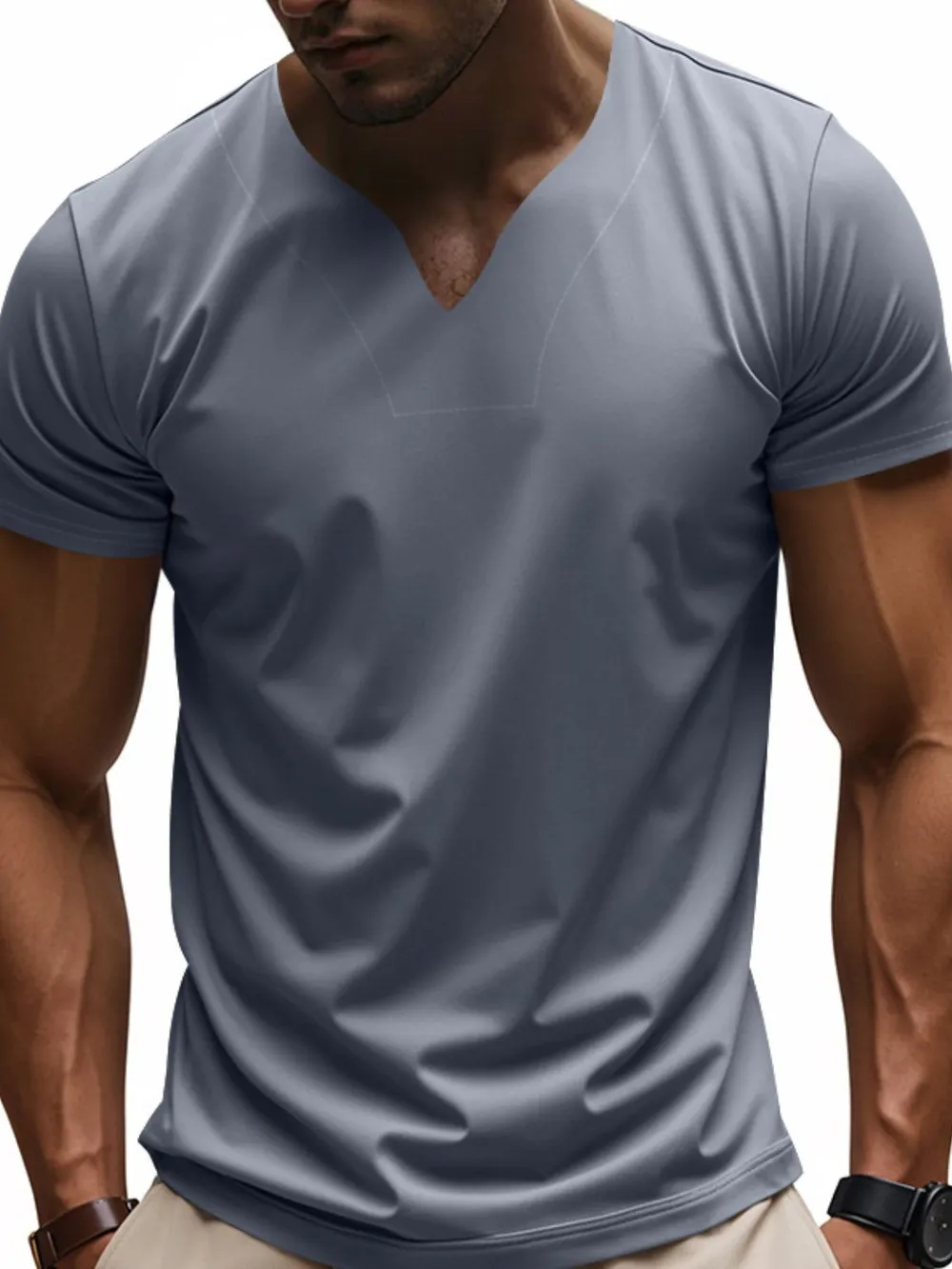 Men's Full Size Short Sleeve T-Shirt Plus Size, image 12