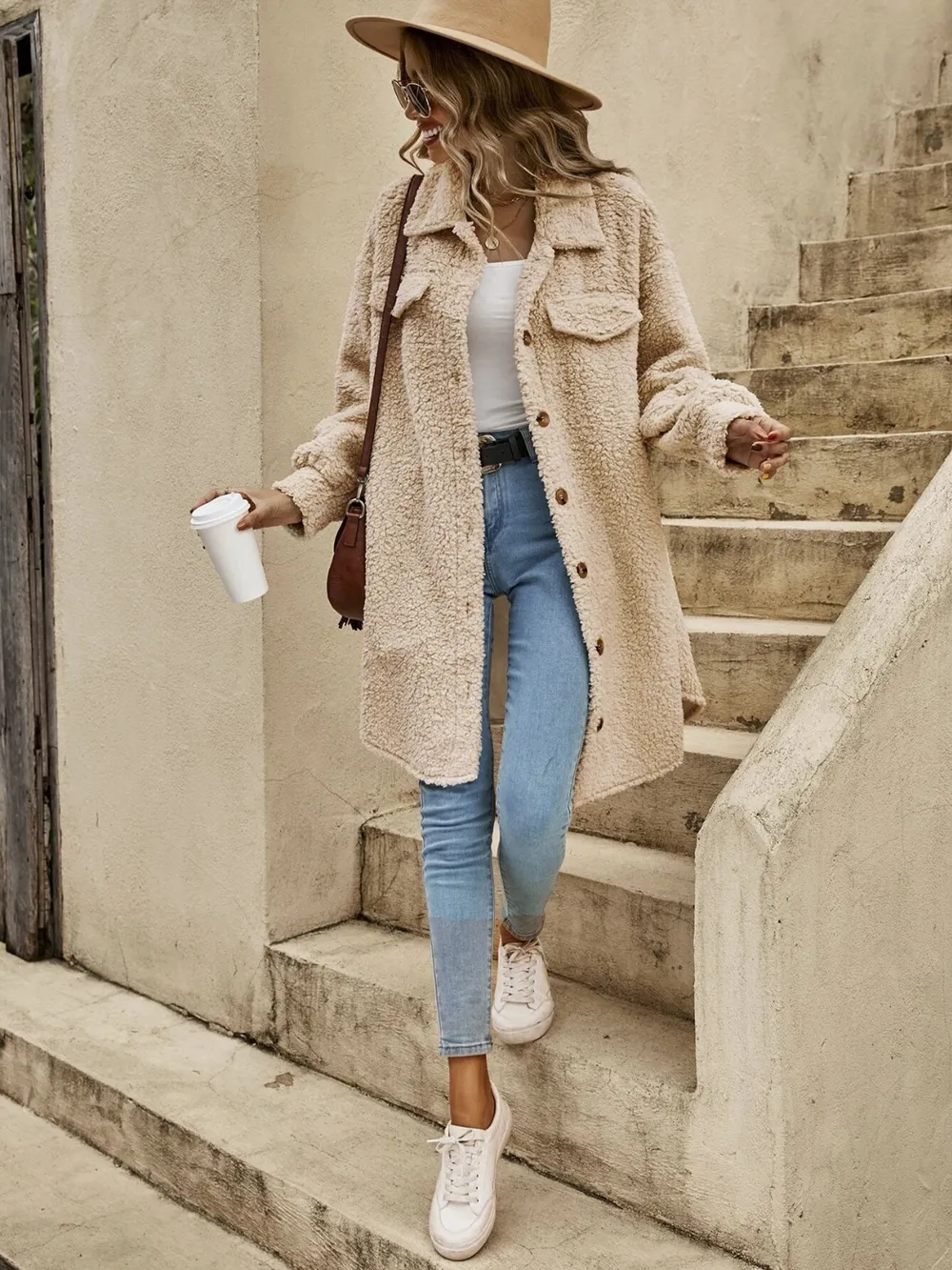 Collared Button Down Coat, image 14