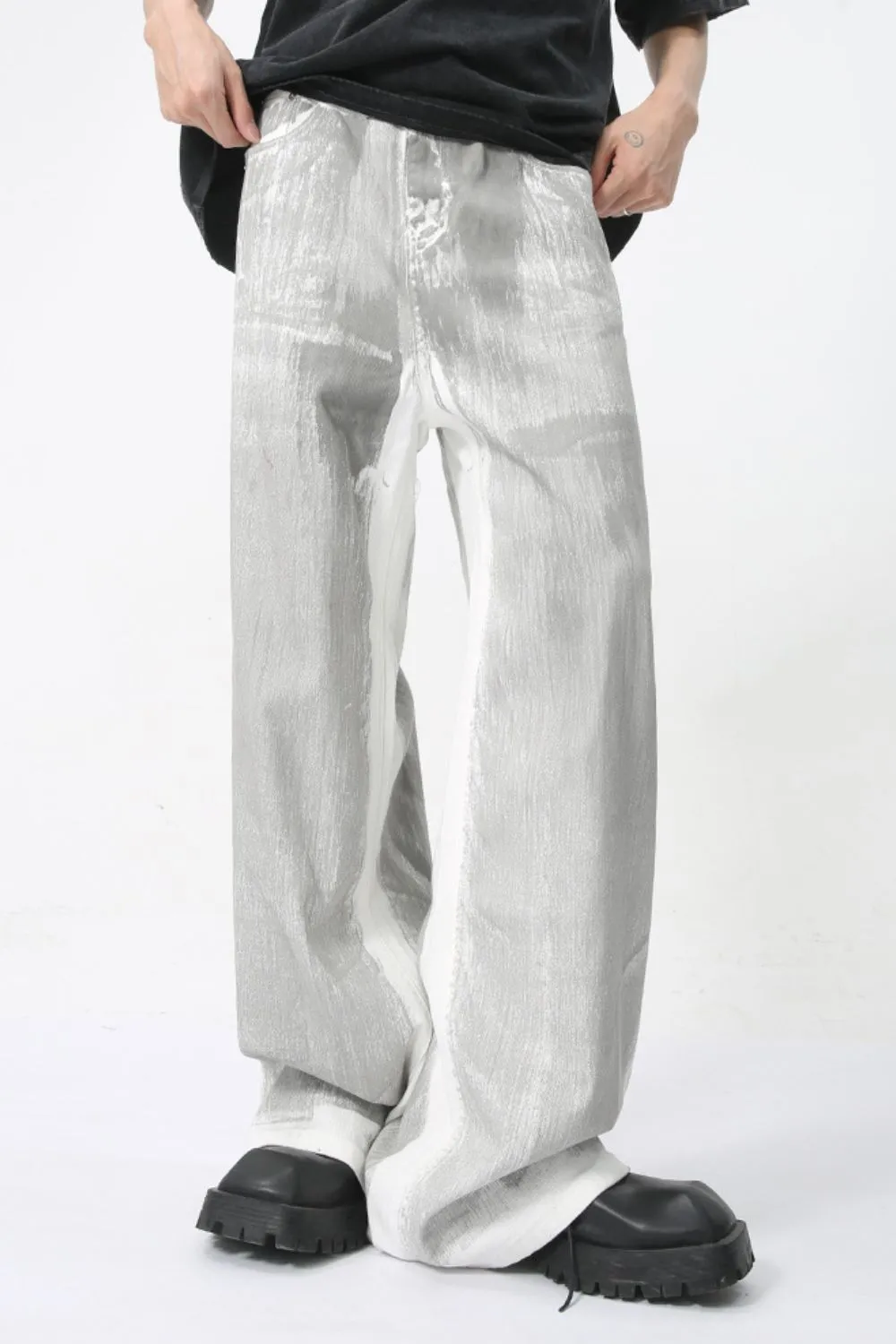 Wide Leg Jeans with Pockets, image 2