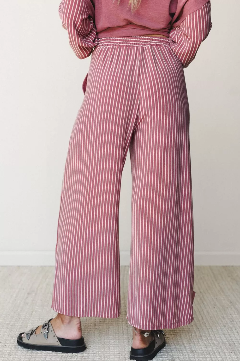 Rae Edge Patchwork Long Sleeve Top and Pocket Casual Pants Set, image 5