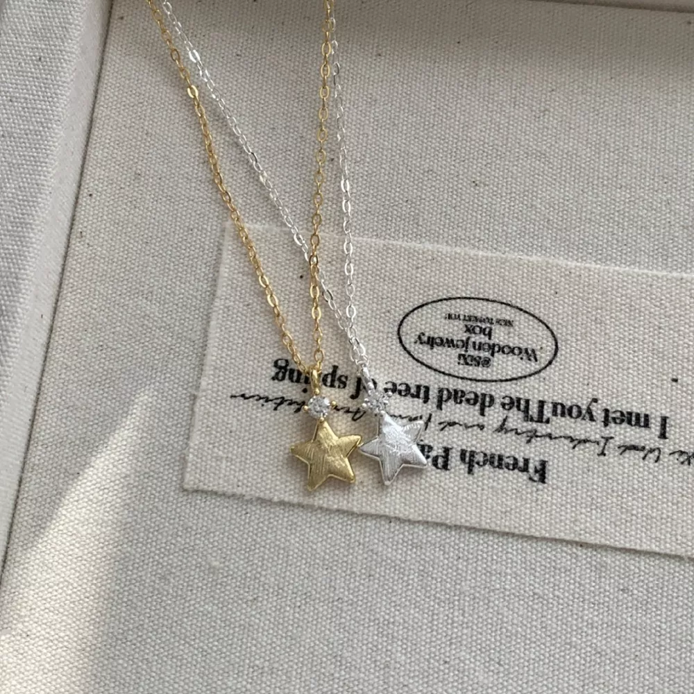 925 Sterling Silver Star Pendant Necklace, image 3