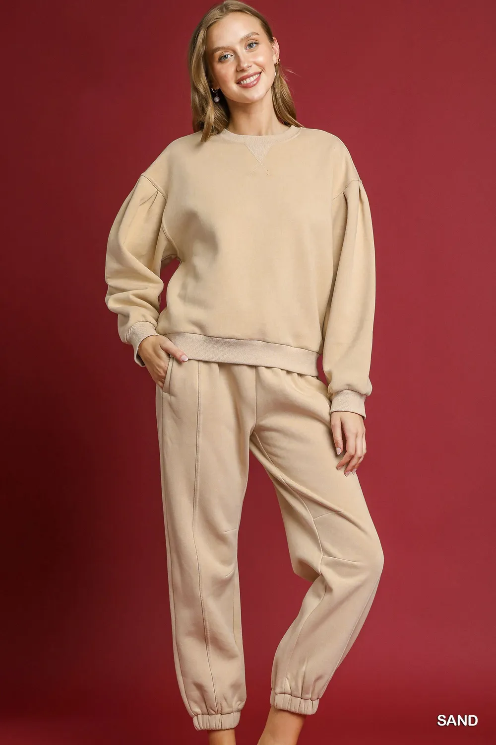 Fleece Jogger Pants with Drawstring, image 4