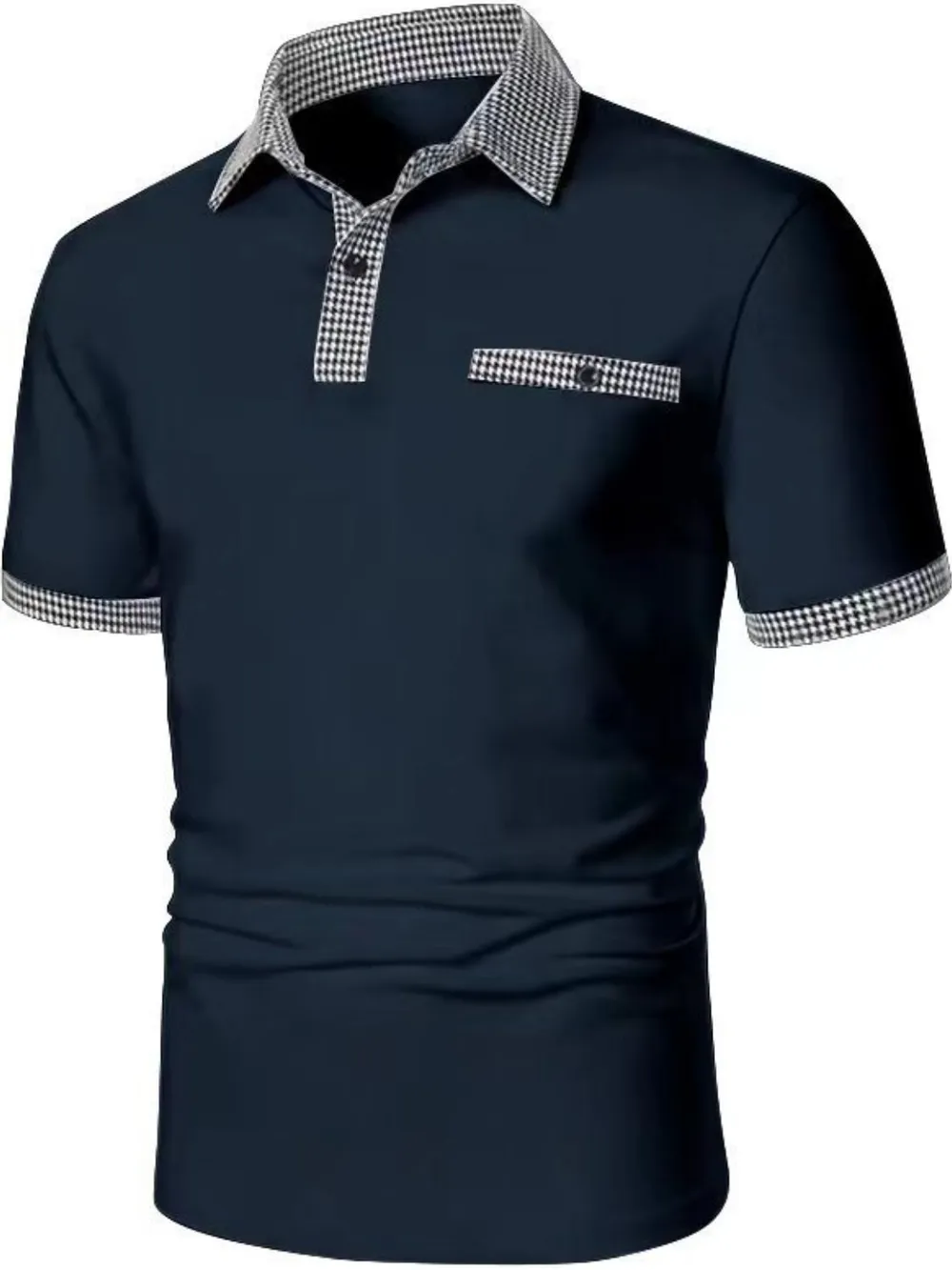Men's Full Size Collared Neck Short Sleeve Polo Plus Size, image 7