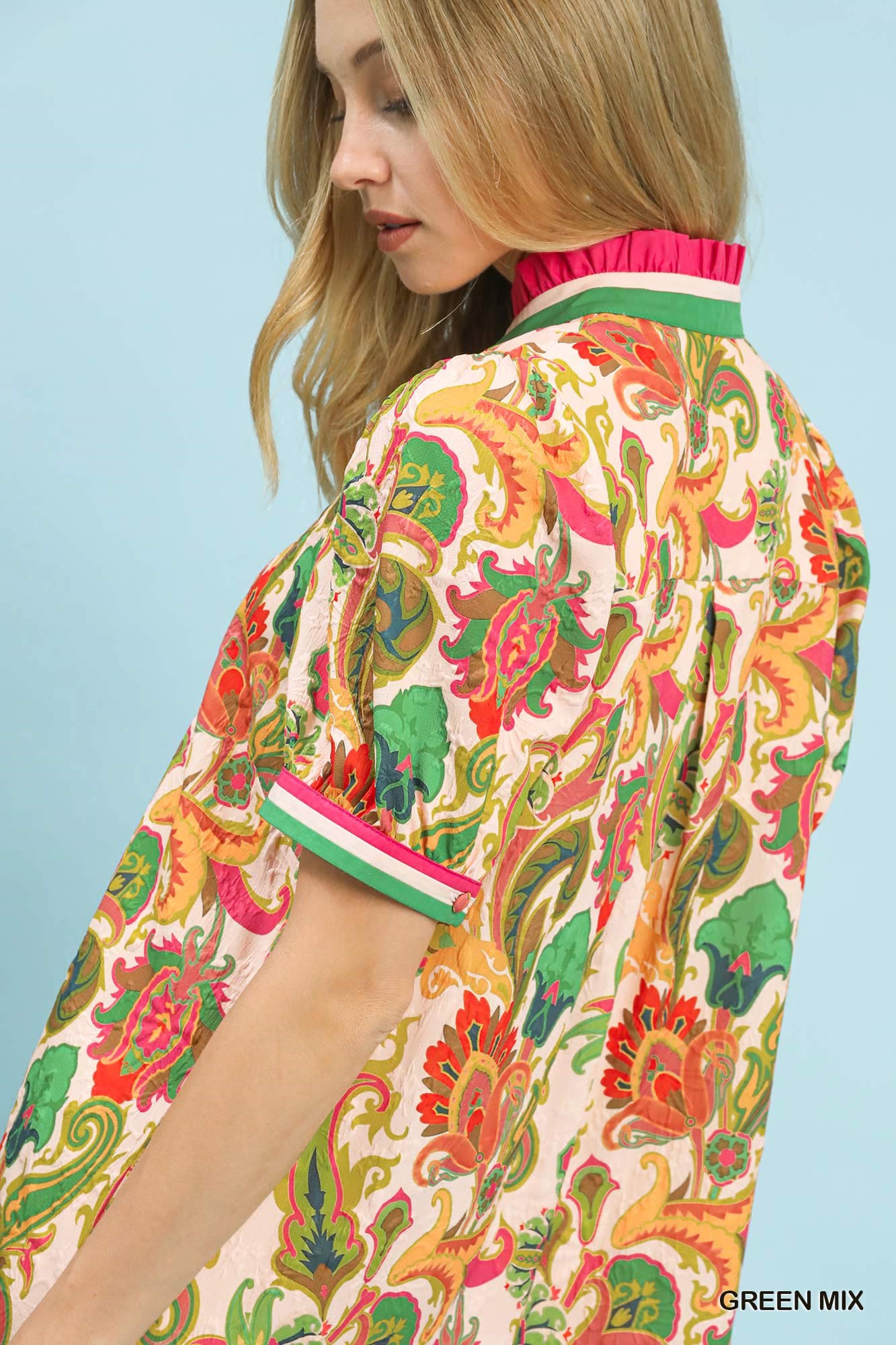 Jacquard Abstract Print Mini Dress, image 5