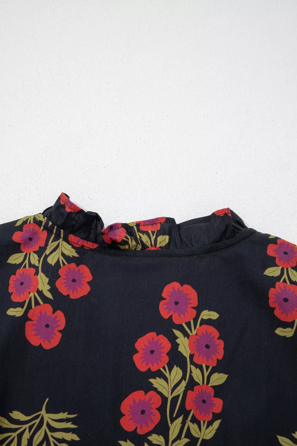 Floral Print Tiered Maxi Dress, image 4