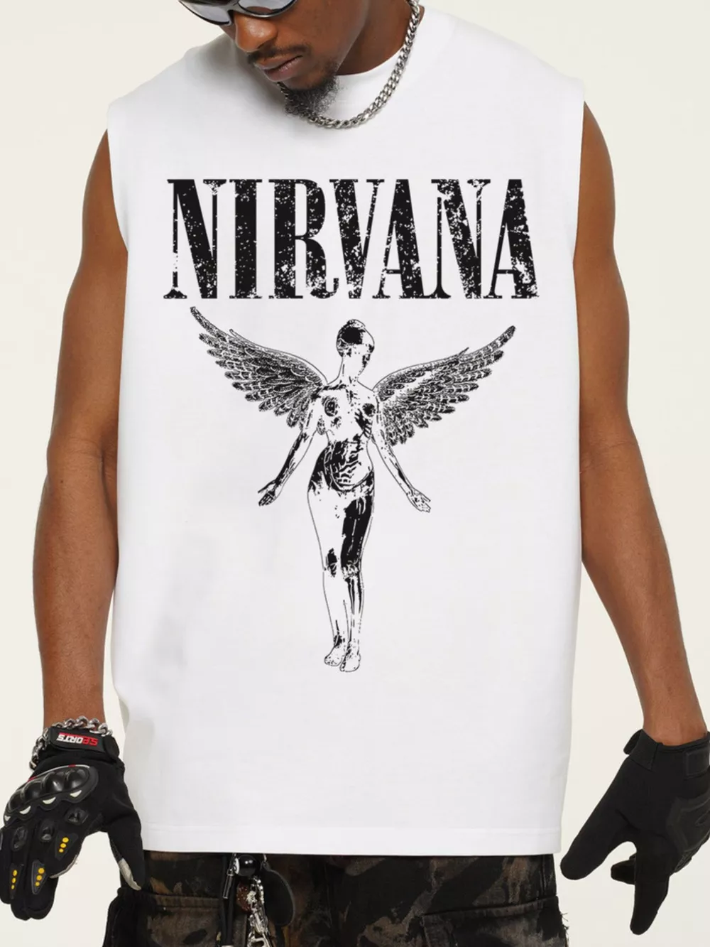 Men's Graphic Round Neck Tank, image 4