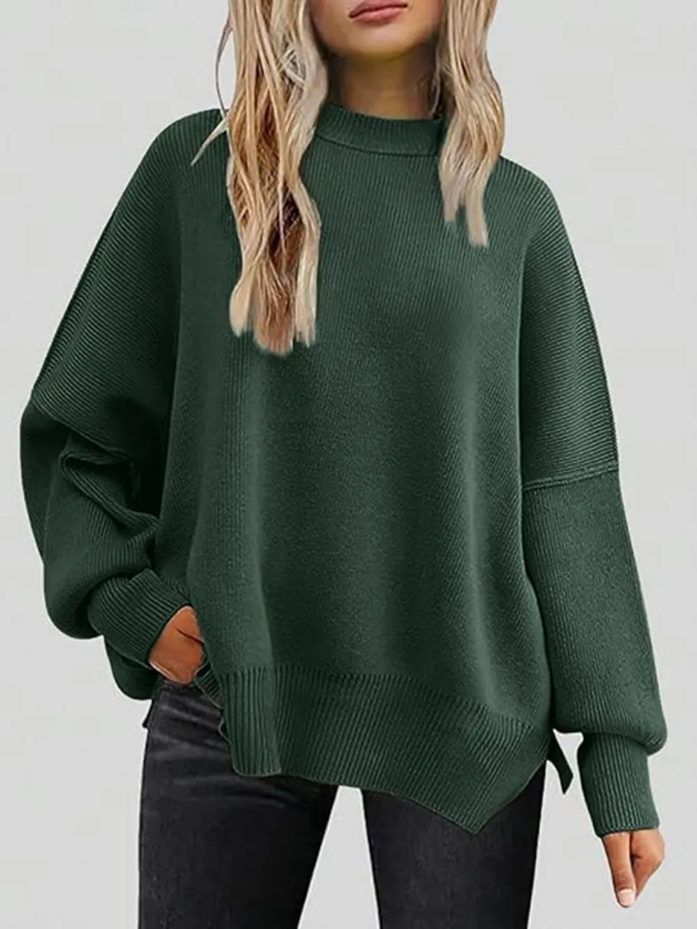 Round Neck Long Sleeve Sweater, image 16