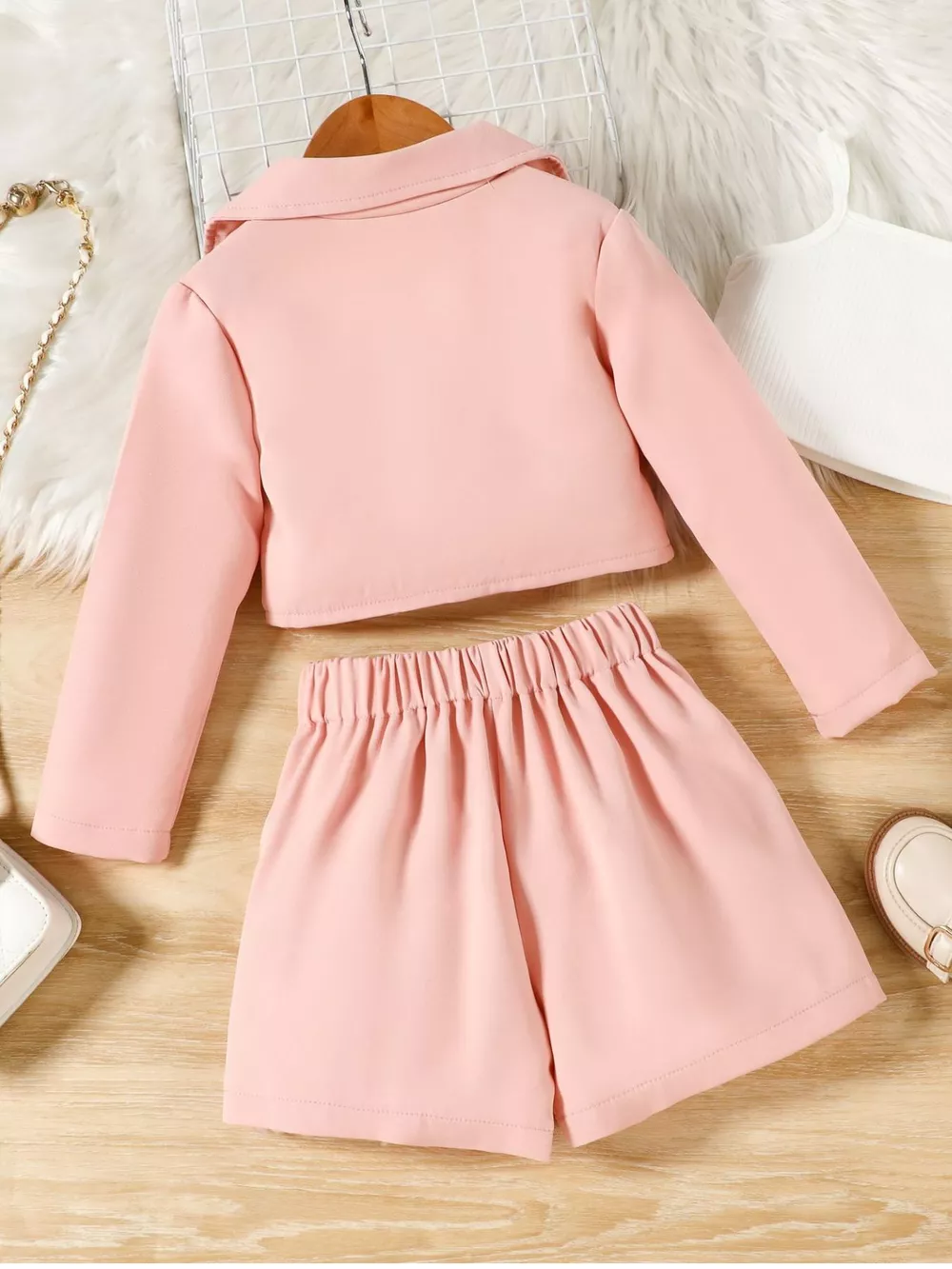Children's Cami & Long Sleeve Outerwear & Skirt Set, image 6