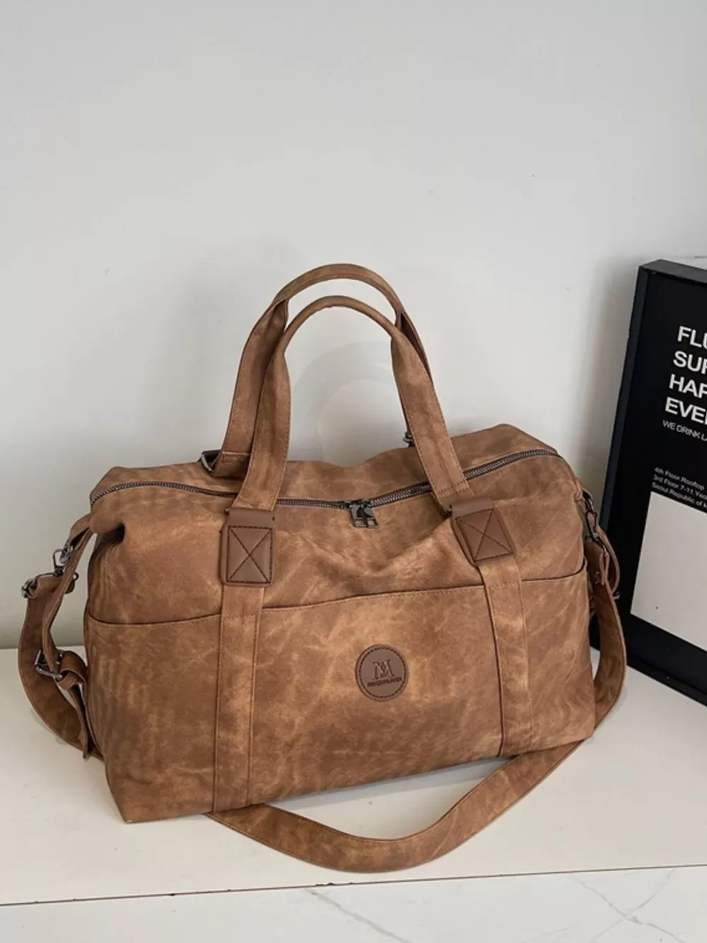 Vintage Washed Duffel Bag, image 4