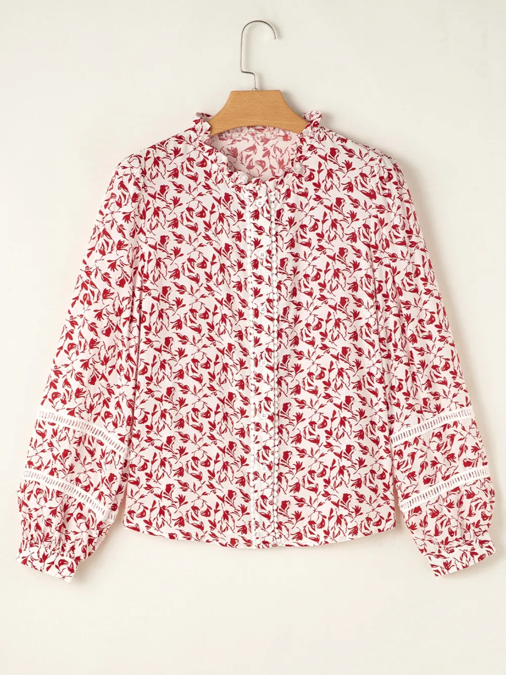 Floral Button Down Long Sleeve Shirt, image 2