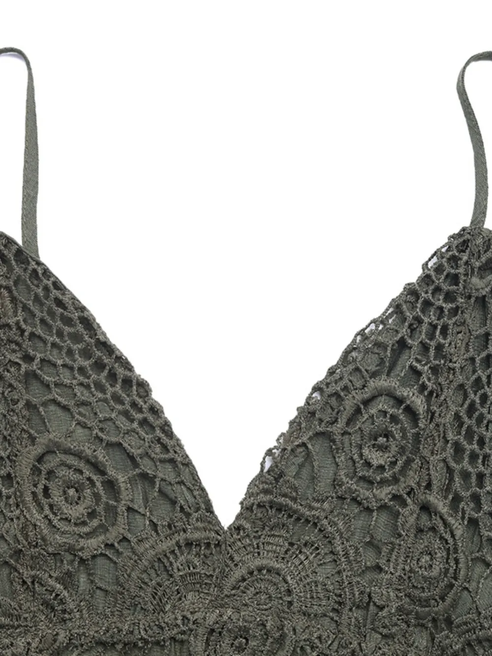 Lace Spaghetti Strap Romper, image 2