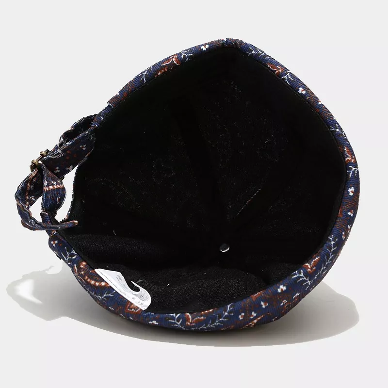 Vintage Paisley Print Brimless Hat, image 5
