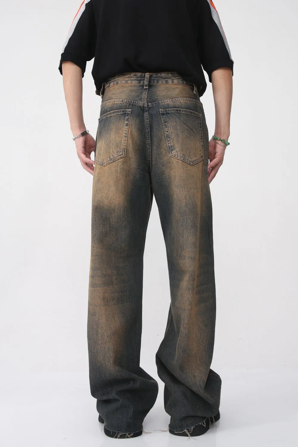 Raw Hem Straight Leg Jeans, image 4