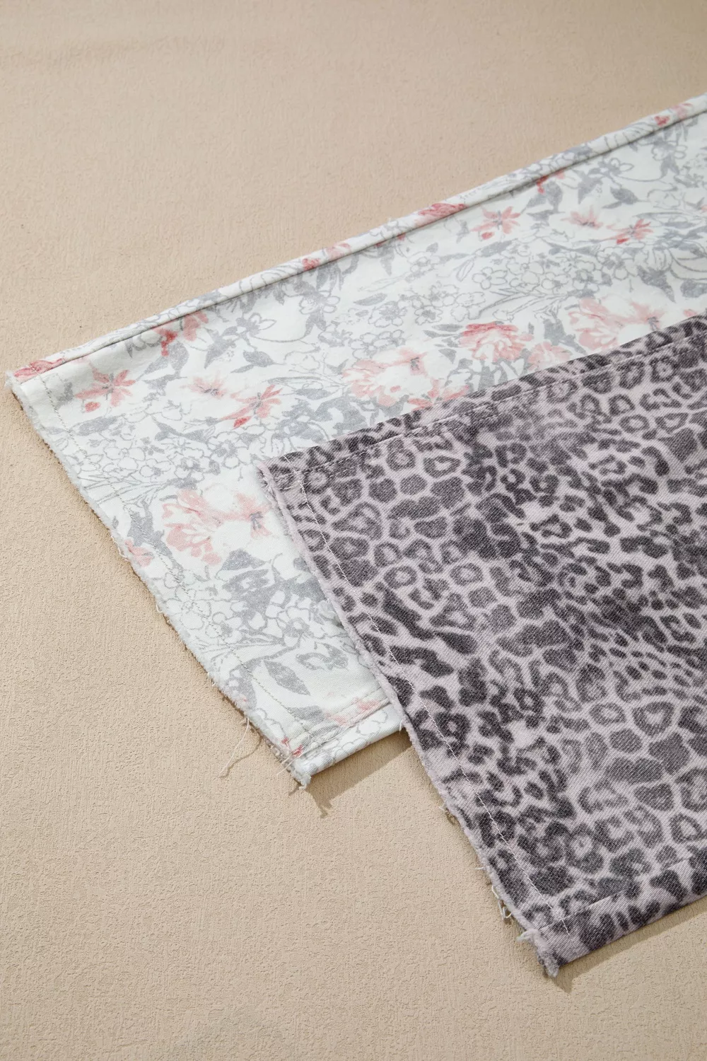 Floral and Leopard Print Wide-Leg Jeans, image 15
