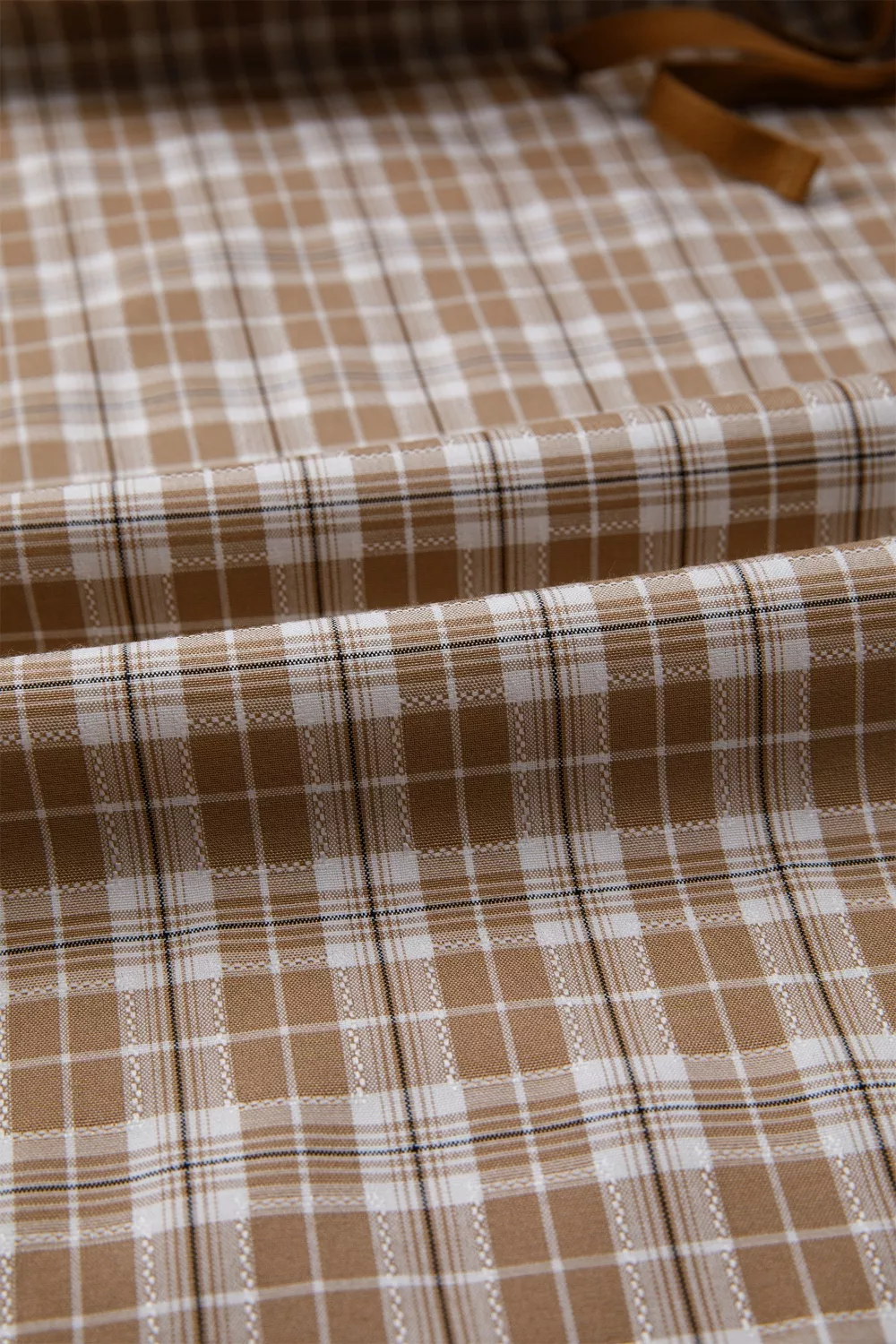 Plaid Print Tie Detail Casual Pants, image 8
