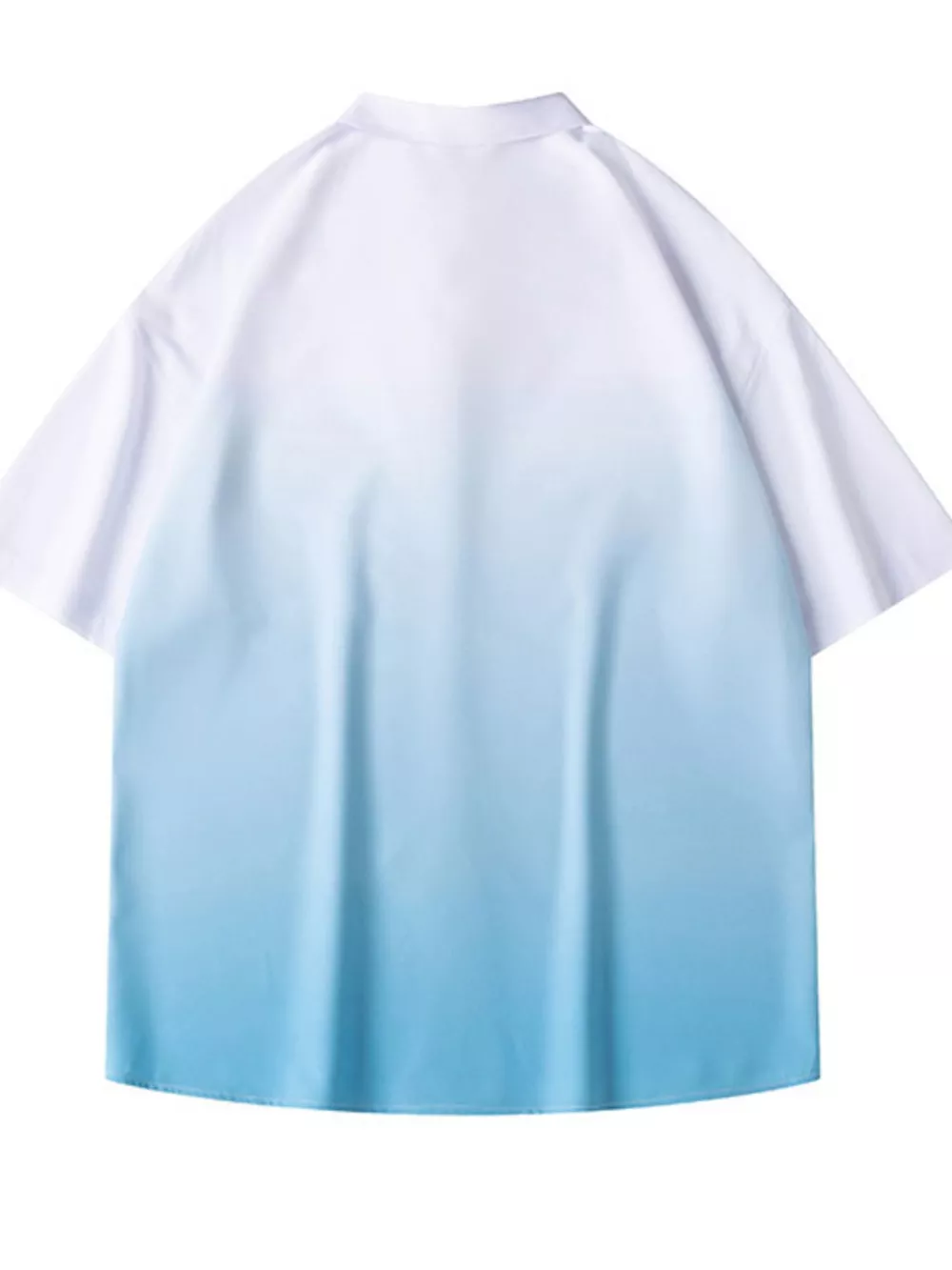 Men's Plus Size Gradient Color Short Sleeve Shirt, image 2