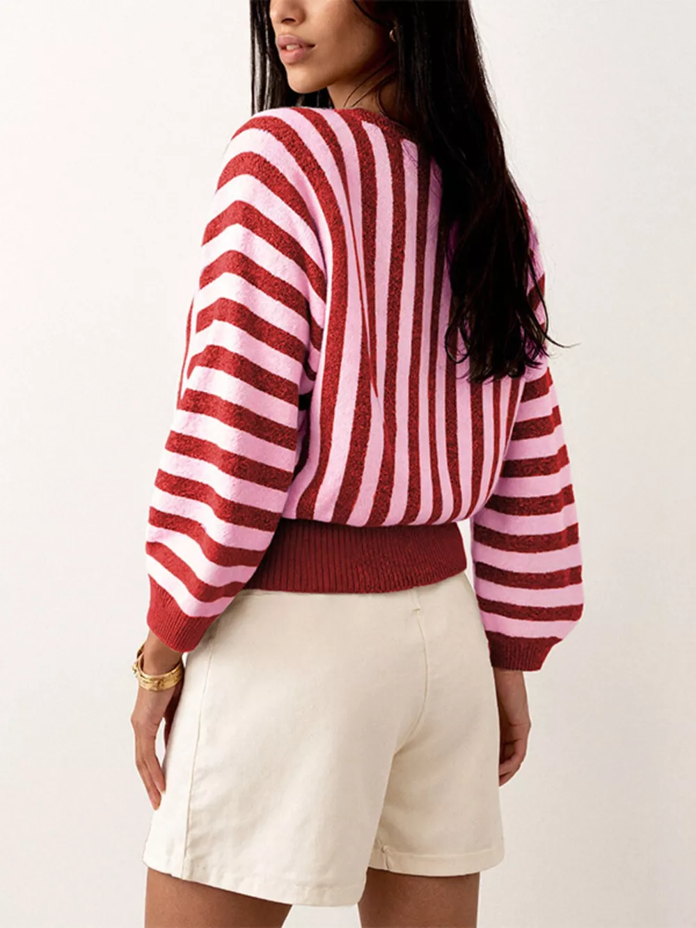 Striped Crew Neck Sweater, image 4