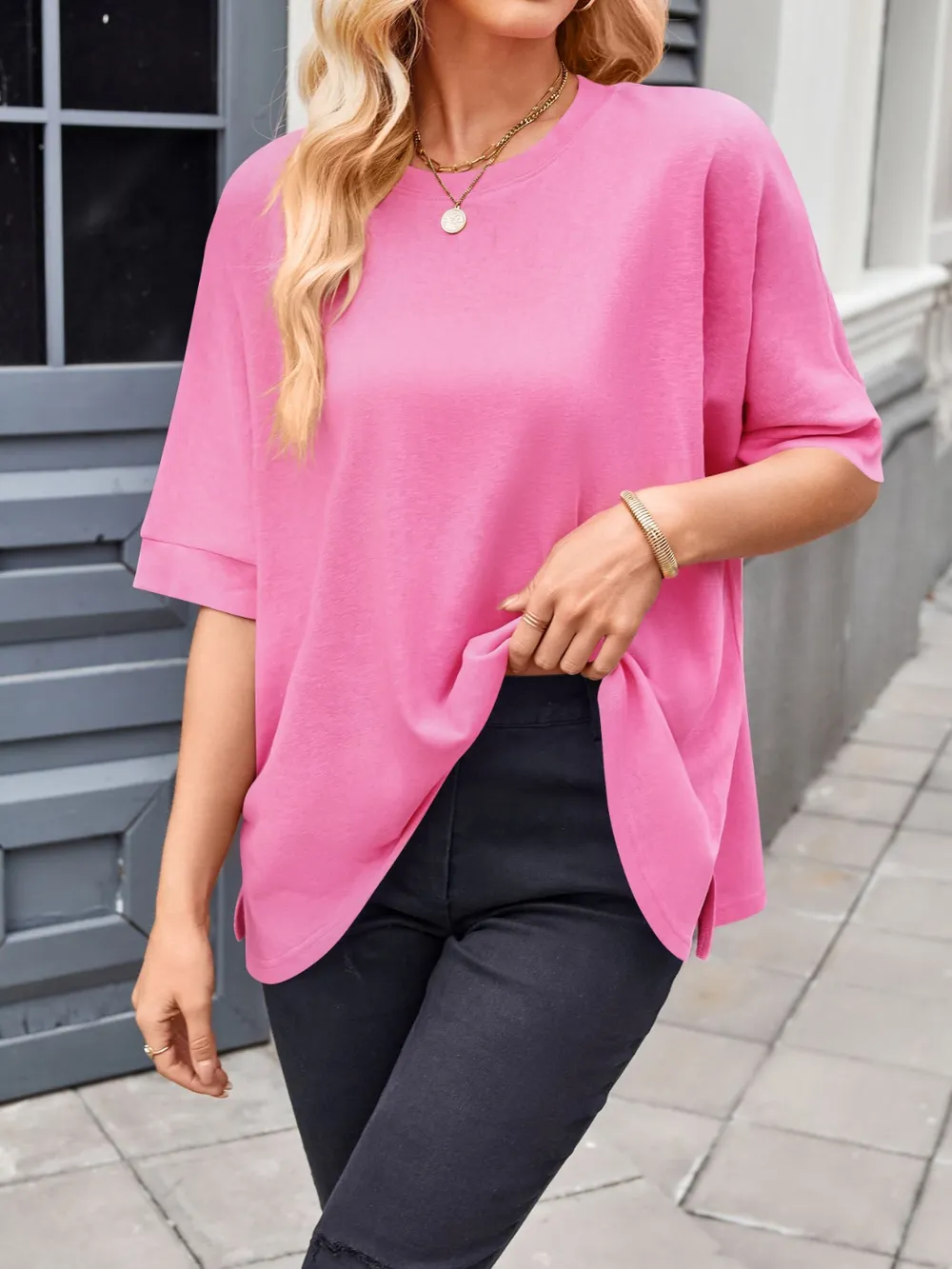 Round Neck Half Sleeve T-Shirt, image 15