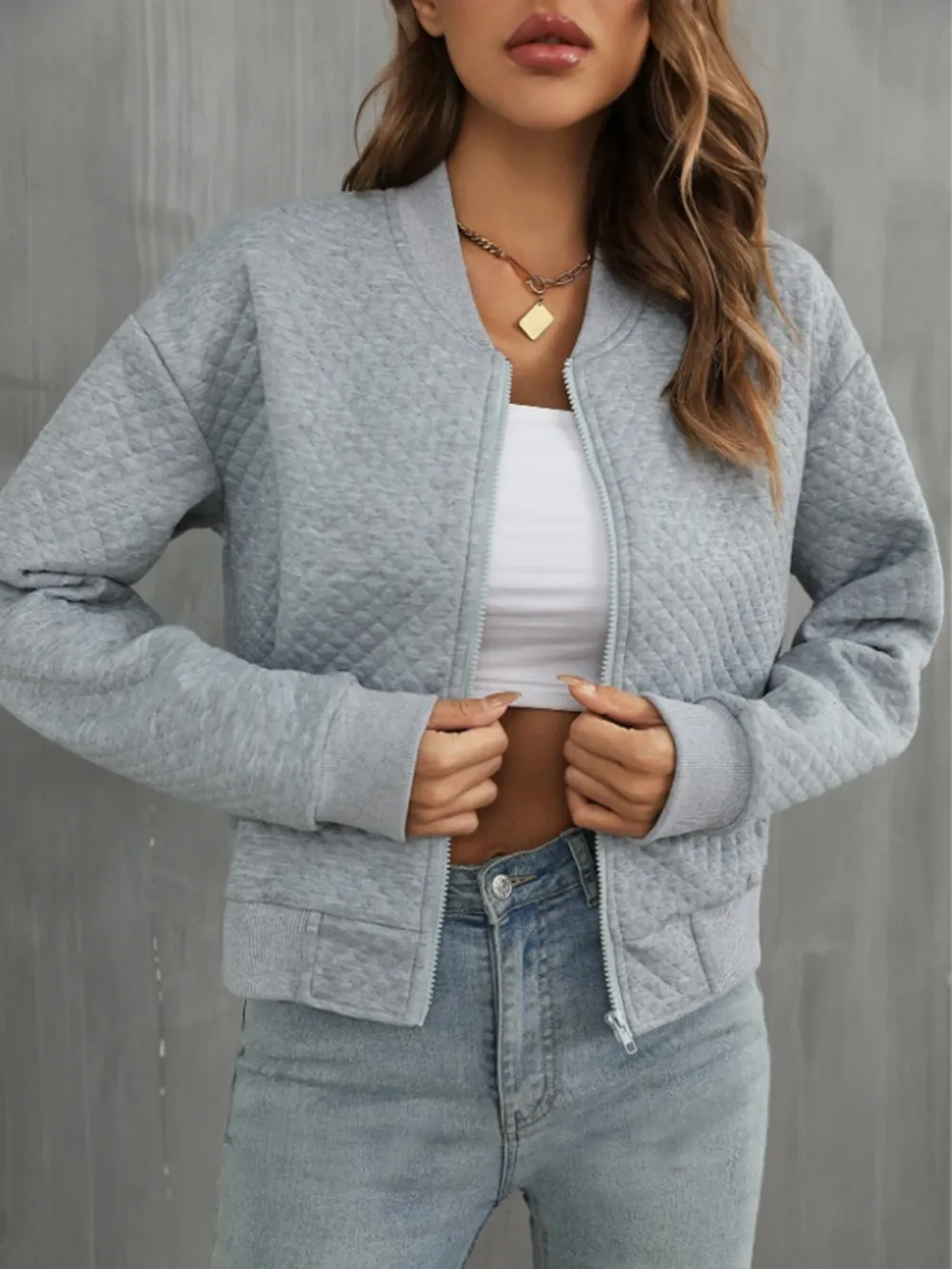 Zip Up Long Sleeve Jacket, image 7