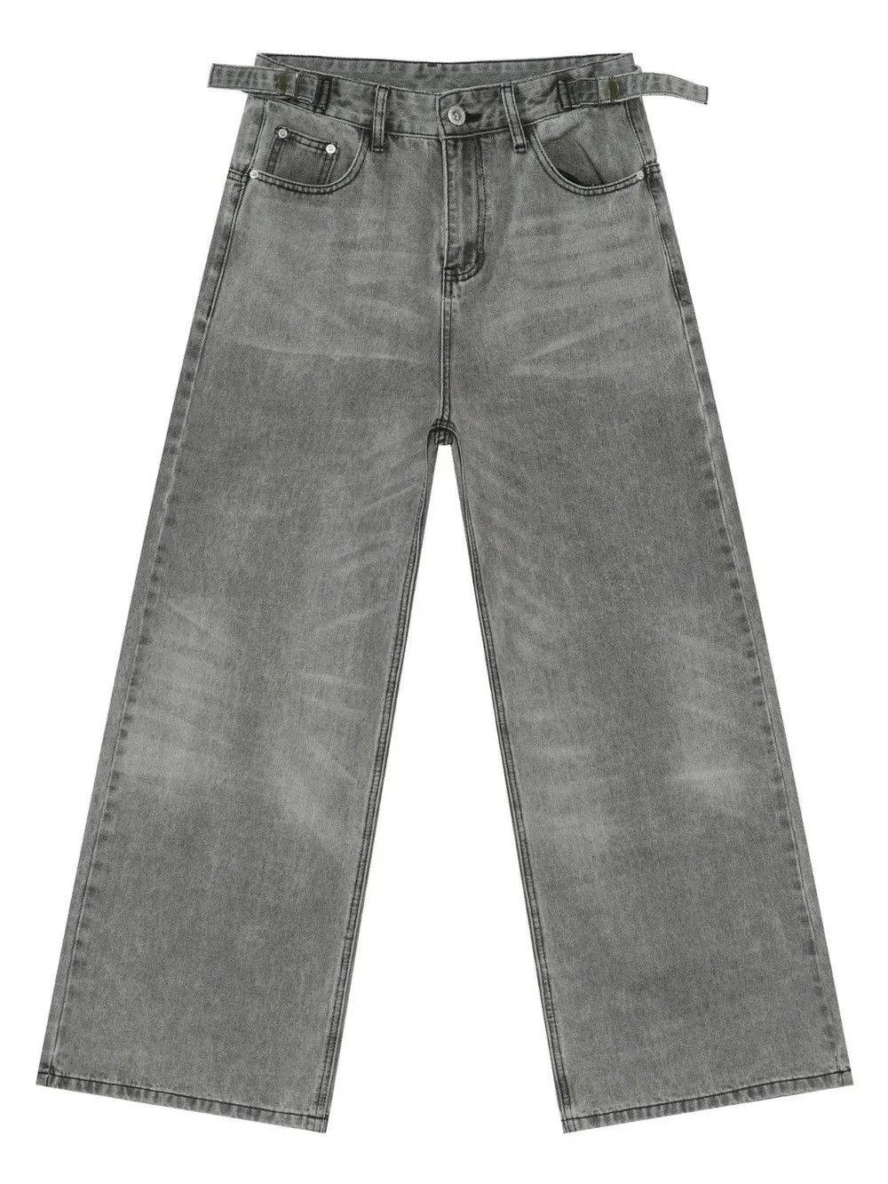 Men's Wide Leg Jeans with Pockets, image 5