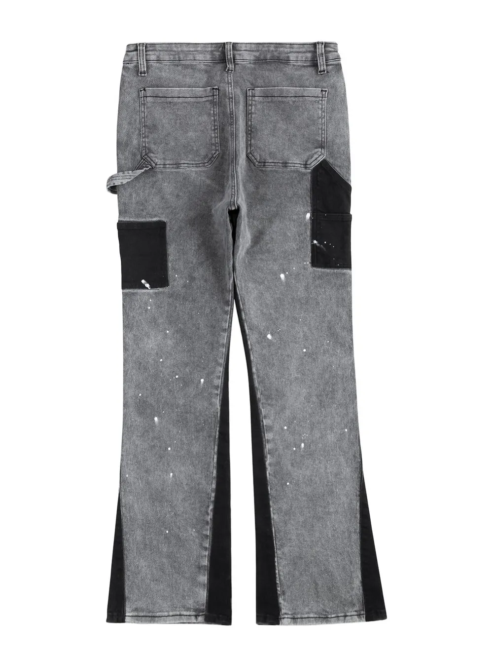 Men's Contrast Washed Bootcut Jeans, image 3