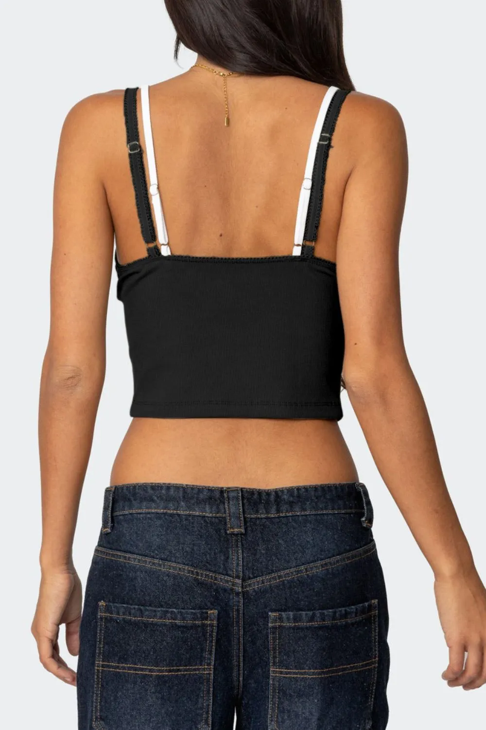 Lace Detail V-Neck Cami, image 18