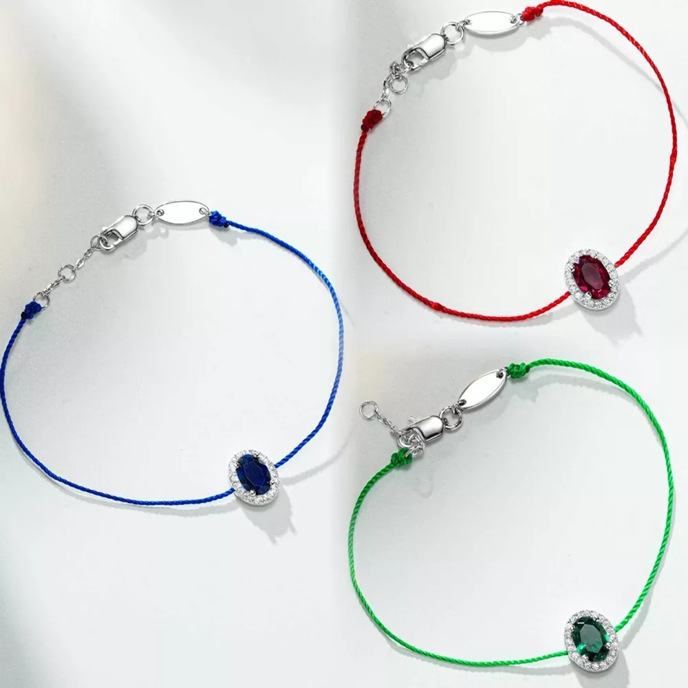 Oval Zircon Adjustable Bracelet, image 2