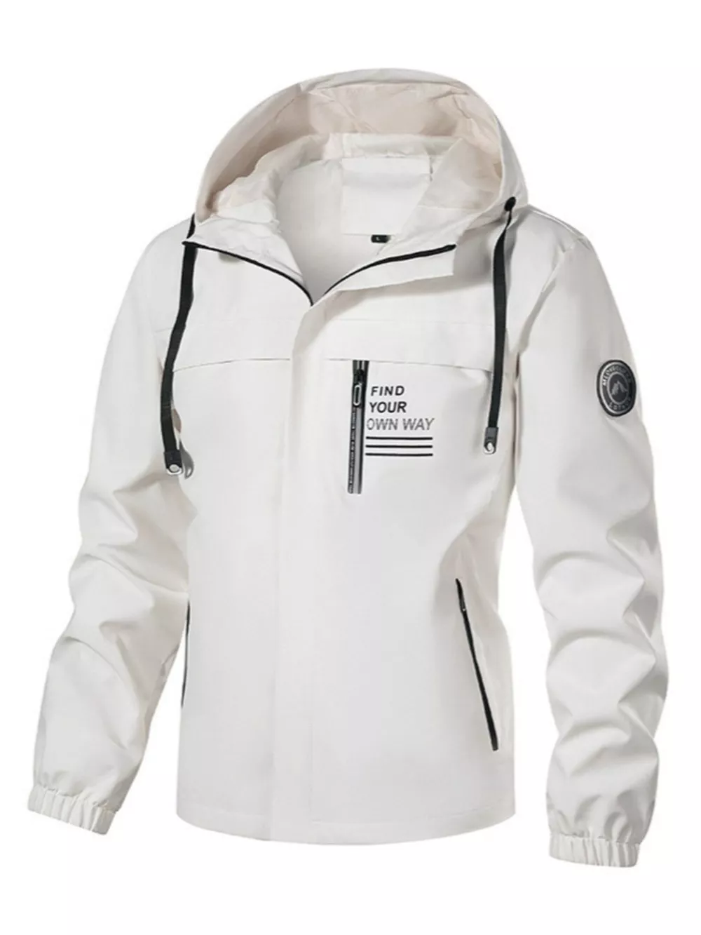 Men's Plus Size Waterproof Hooded Outdoor Jacket, image 4