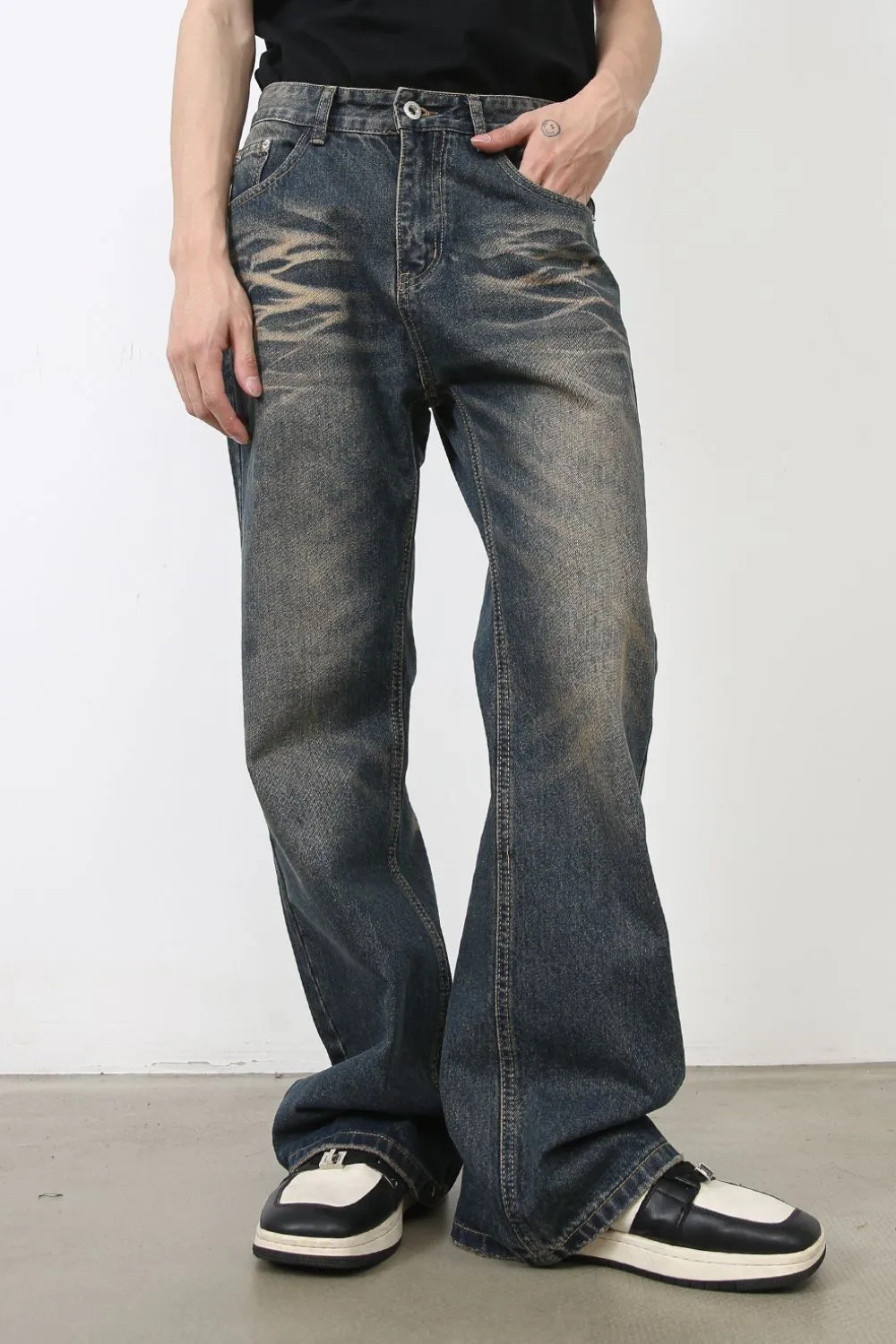 Men's Baggy Jeans with Pockets