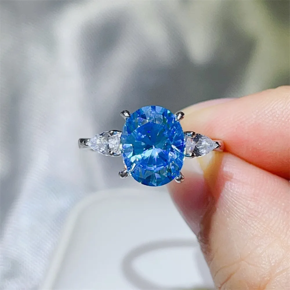 3 Carat Moissanite 925 Sterling Silver Ring, image 2