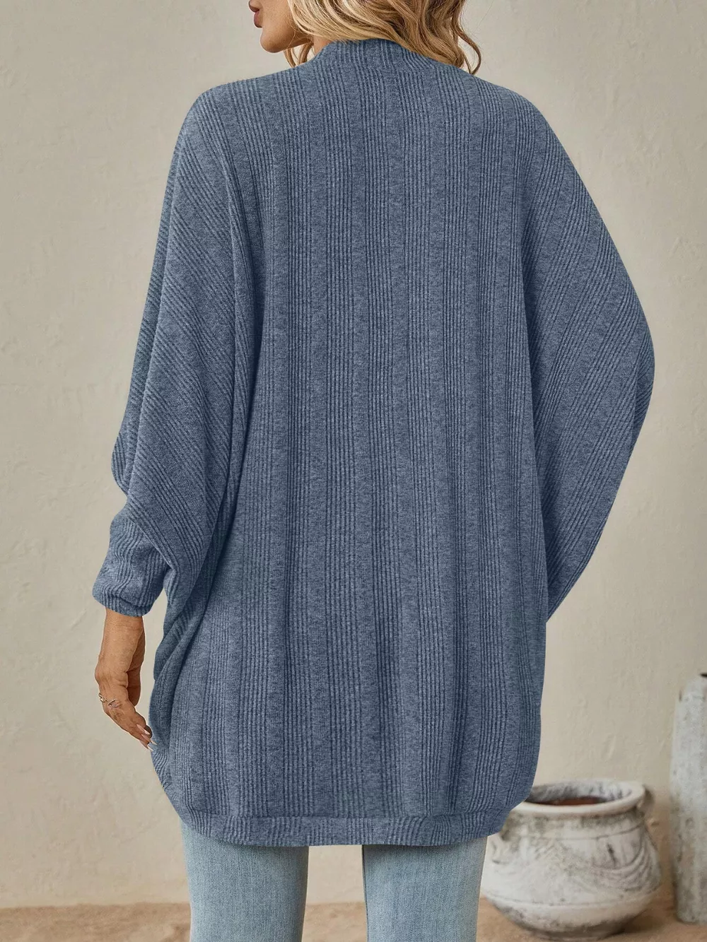 Casual Knit Open Front Cardigan, image 4