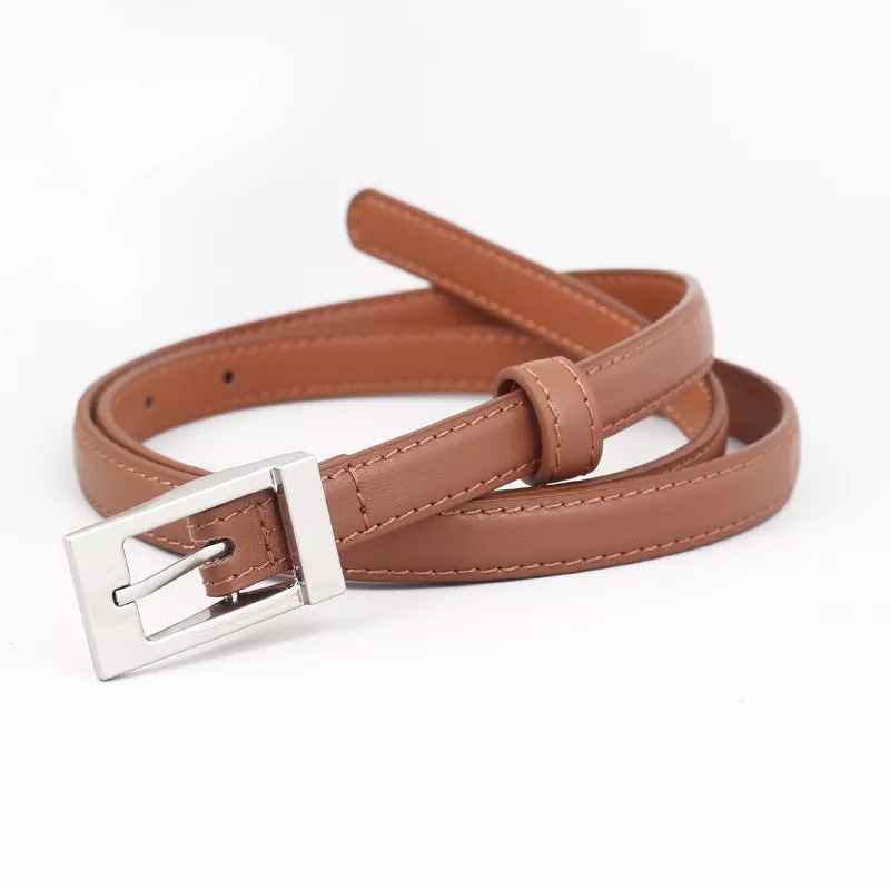 Metal Buckle Leather Belt, image 4